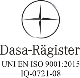 ISO 9001 — certificato IQ-0721-08, ente Dasa-Räegister